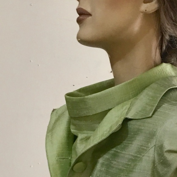 Vintage 90’s Jill Stuart for Bergdorf Goodan fabulous retro chic raw silk dress. - Picture 9 of 16
